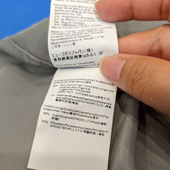 Brand New Hugo Boss The Pencil Skirt High-Waisted Wool Size 8 in Grey - Picture 10 of 13